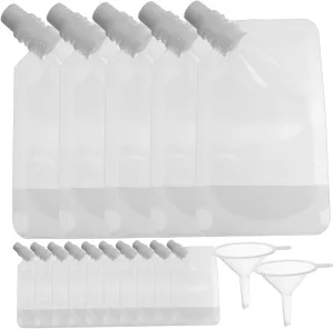 1 Set of Plastic Milk Holders Leakproof Edible Oil Bags for Camping Hiking Juice Storage Easy to Carry and Store