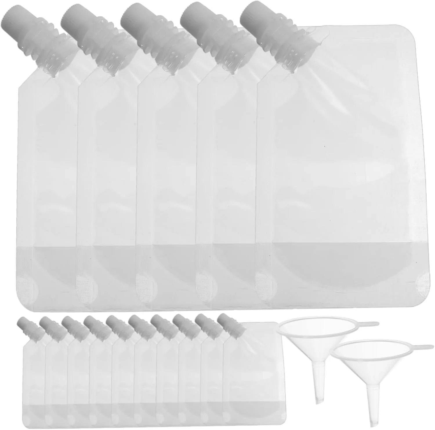 1 Set of Plastic Milk Holders Leakproof Edible Oil Bags for Camping Hiking Juice Storage Easy to Carry and Store