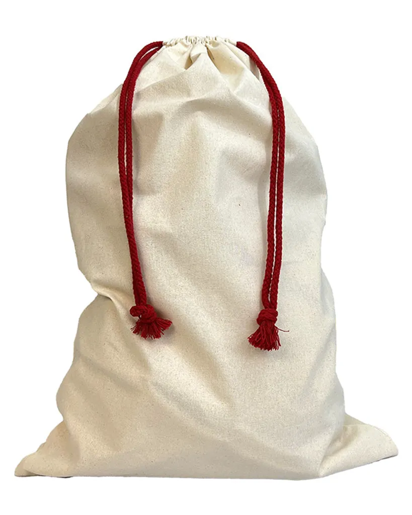 100 ct Wholesale 24 in Cotton Laundry Bags / Santa Sacks - By Case