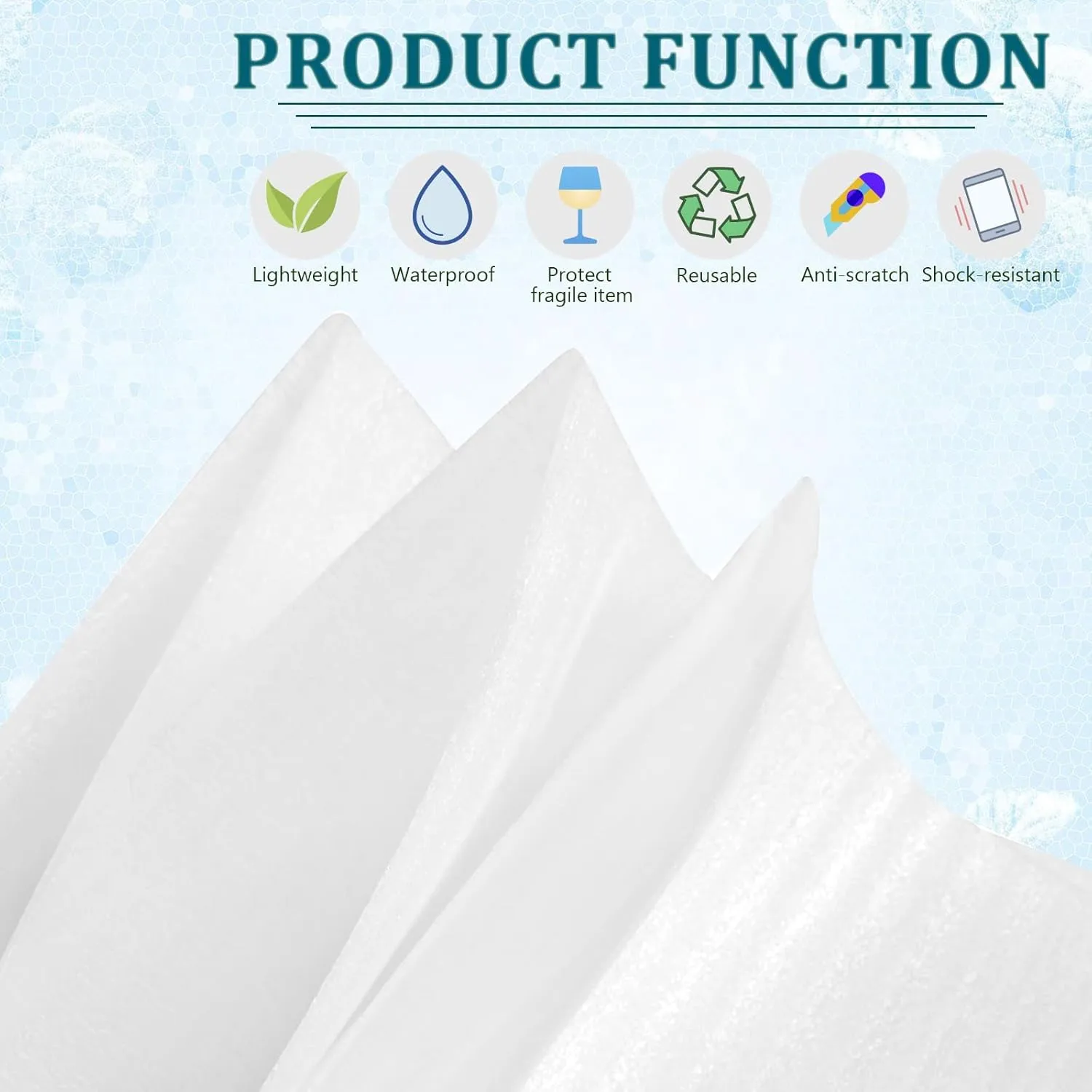 100Pack Packing Foam Pouches 12x16 inch, Large Cushion Foam Wrap Pouches for Safeguarding Mugs,Cups,Glasses,China and Dishes - Ideal Packing Supplies for Moving and Storage