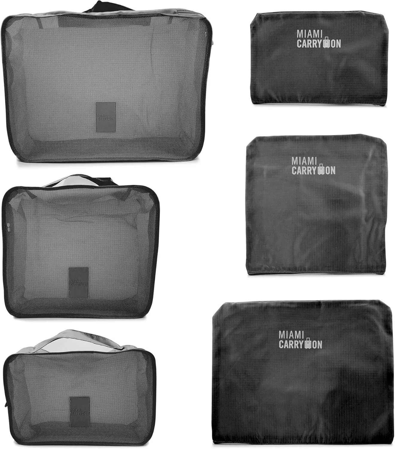 12-Piece Packing Cubes for Luggage Organization (Black)