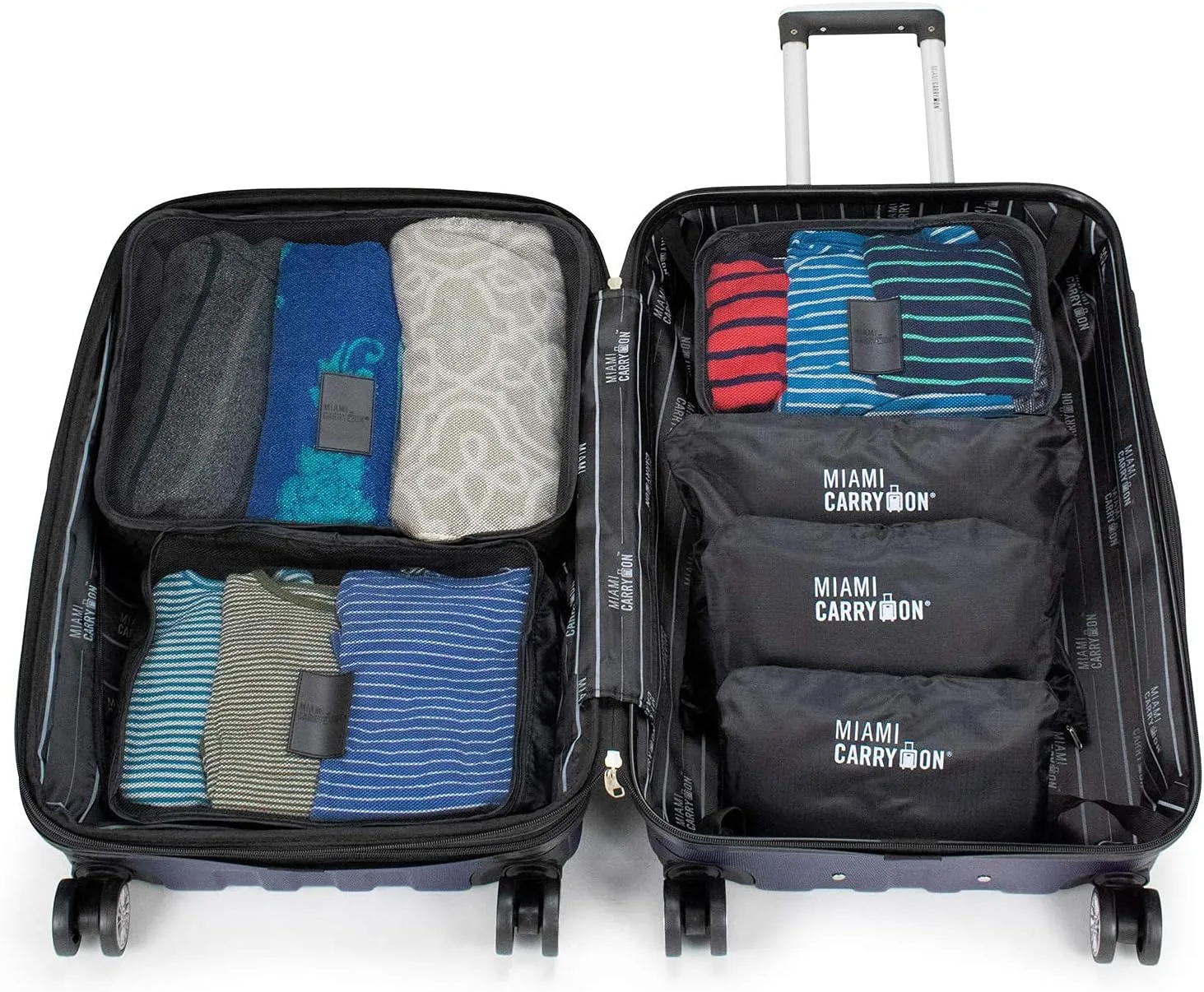 12-Piece Packing Cubes for Luggage Organization (Black)