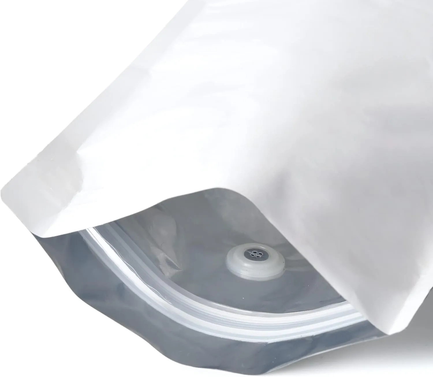 12oz Coffee Bags 100 Pieces - High Barrier White Kraft Paper Stand up Ziplock Pouches Bags with Valve & Zipper (100 Pcs, 12 Ounce/340 Gram/0.75 lb)