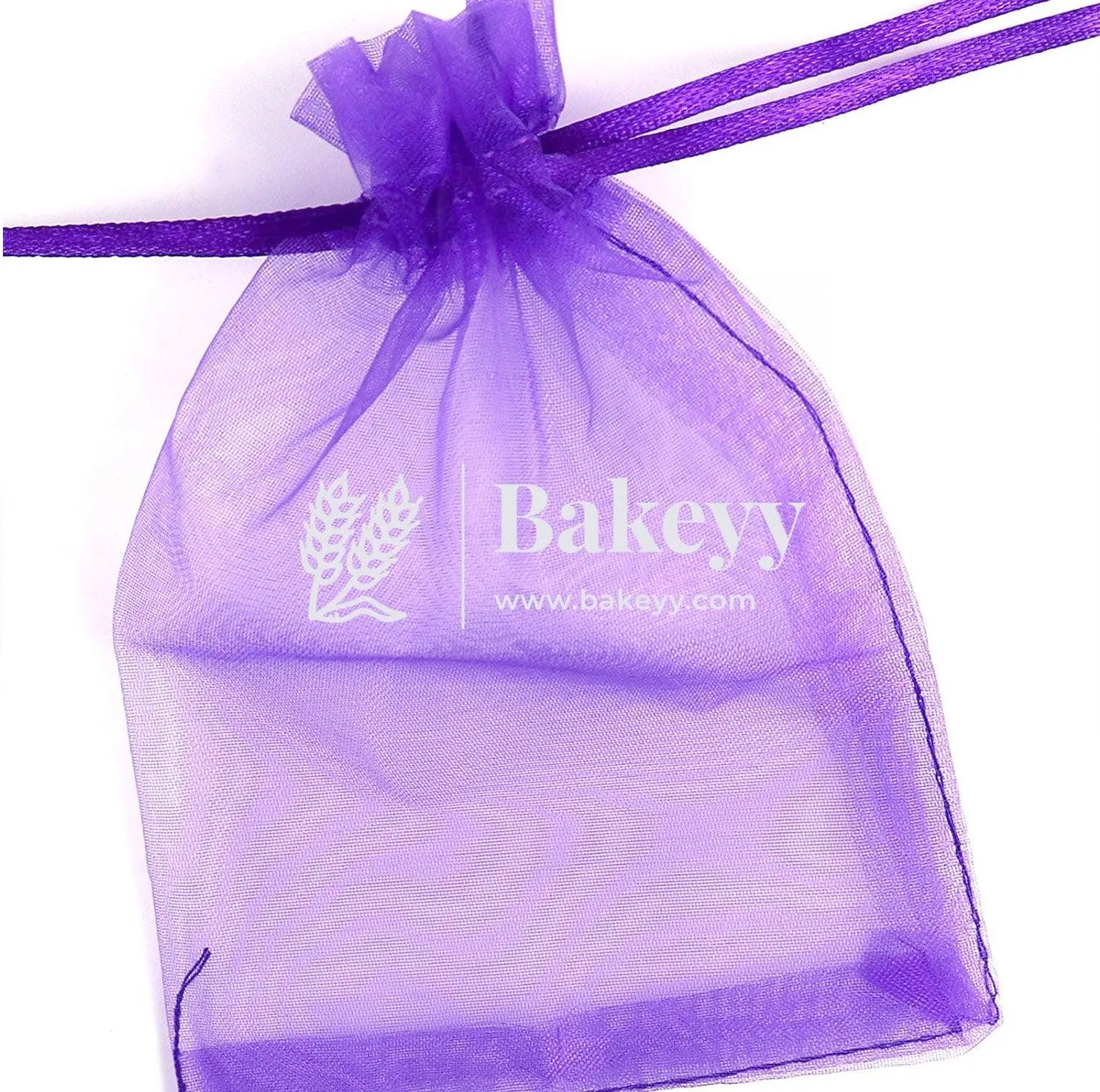 13x18 CM | Organza Potli Bags | Light  Purple Colour | Candy Bag| Pack of 50