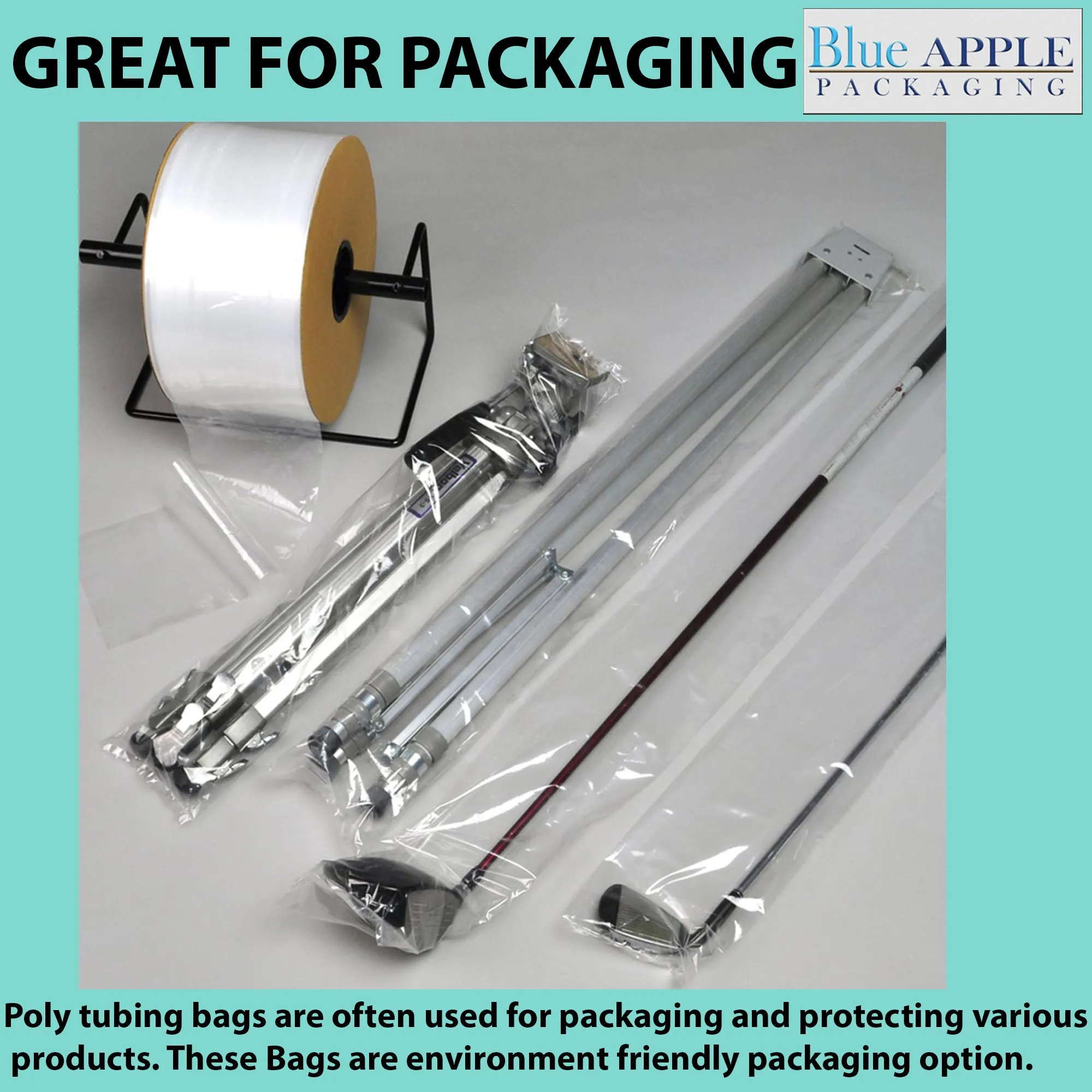 2 inch x 1075ft Poly Tubing Roll 4 Mil LDPE Low Density