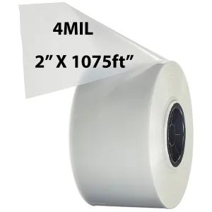 2 inch x 1075ft Poly Tubing Roll 4 Mil LDPE Low Density