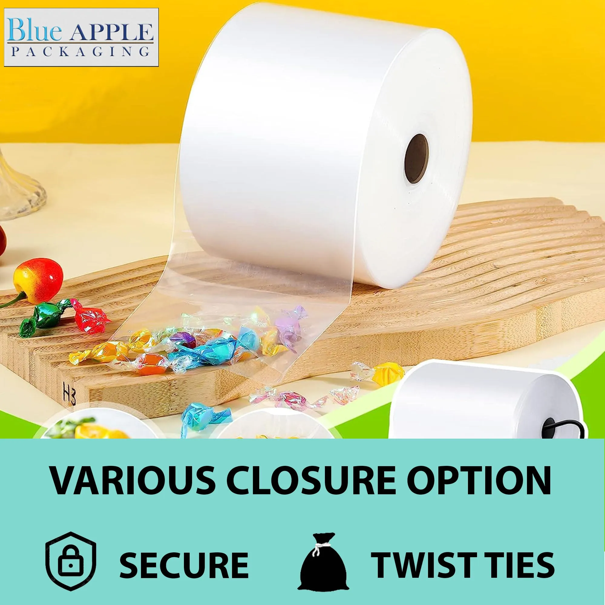 2 inch x 1075ft Poly Tubing Roll 4 Mil LDPE Low Density