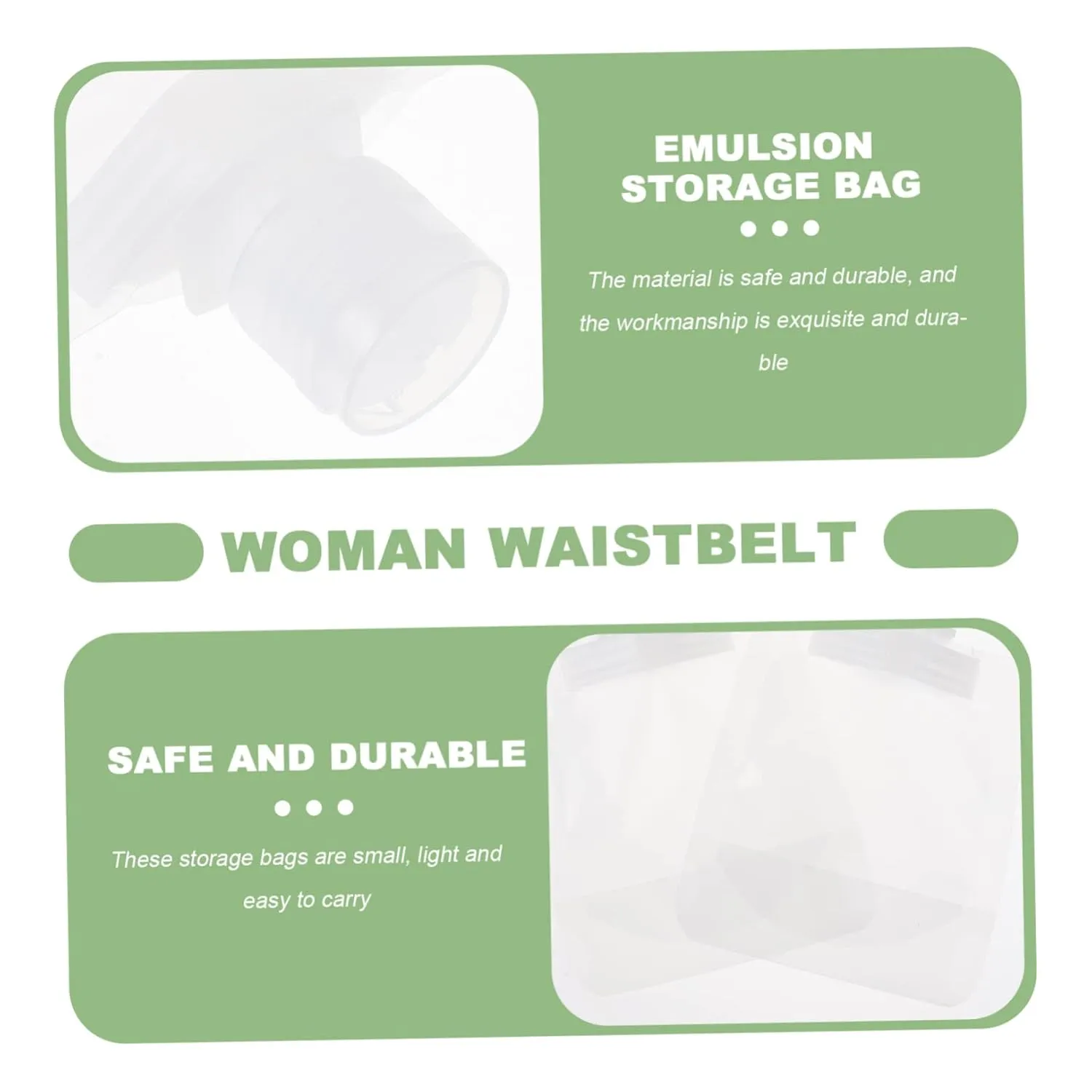 2 Sets Travel Lotion Emulsion Bags Refillable Squeeze Pouches Leakproof Portable Toiletry Containers