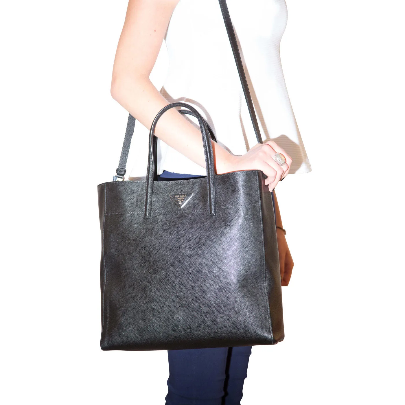 2 Way Saffiano Vernice Briefcase