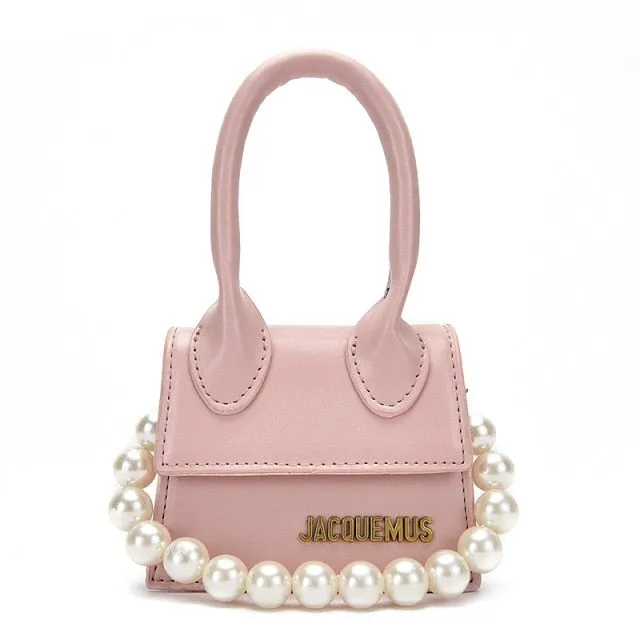 2021 New High Quality Designer Sac PU Leather Shoulder Bags Female Mini Crossbody Bag Purse Jacquemus Lipstick Bag for Women