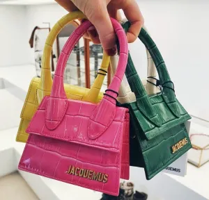 2021 New High Quality Designer Sac PU Leather Shoulder Bags Female Mini Crossbody Bag Purse Jacquemus Lipstick Bag for Women