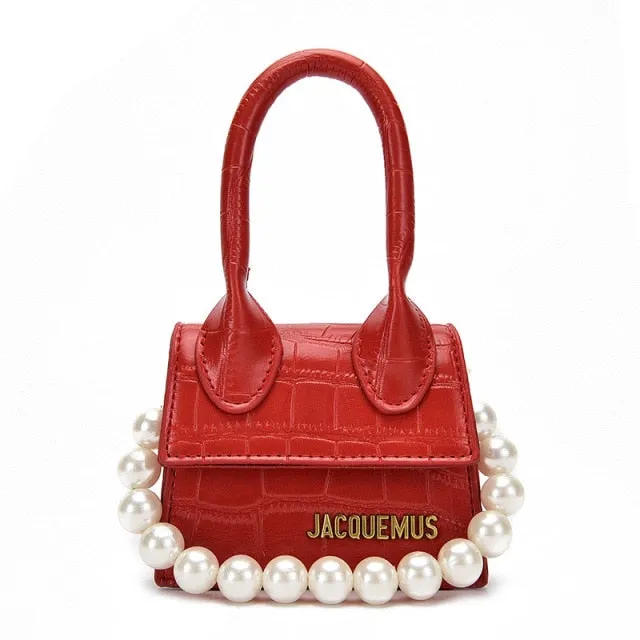 2021 New High Quality Designer Sac PU Leather Shoulder Bags Female Mini Crossbody Bag Purse Jacquemus Lipstick Bag for Women