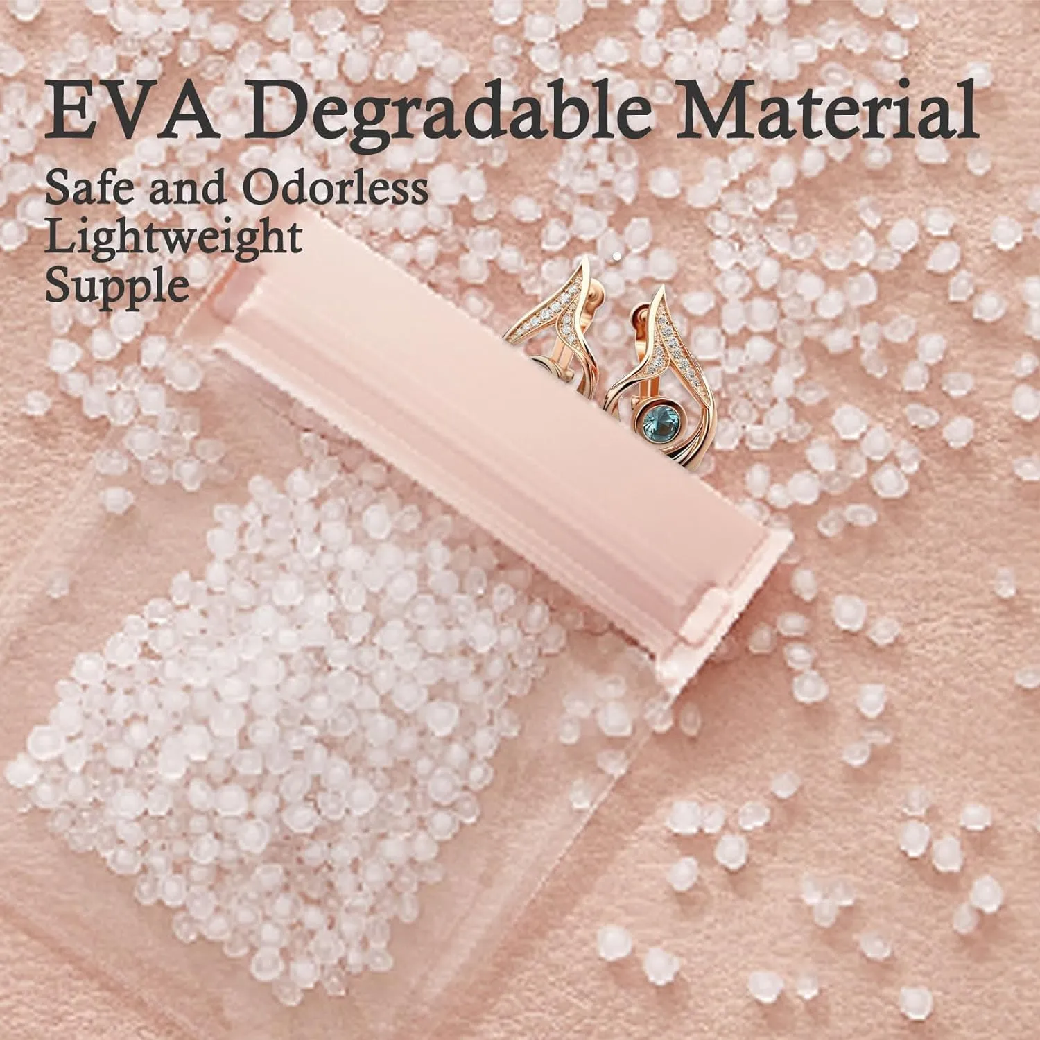 30 PCS Clear Plastic EVA Anti Tarnish Jewelry Storage Bags, Zip Ziplock Jewelry Pouches for Selling & Gift, Little Mini Travel Organizer for Ring Earing Chain Bracelet (M)