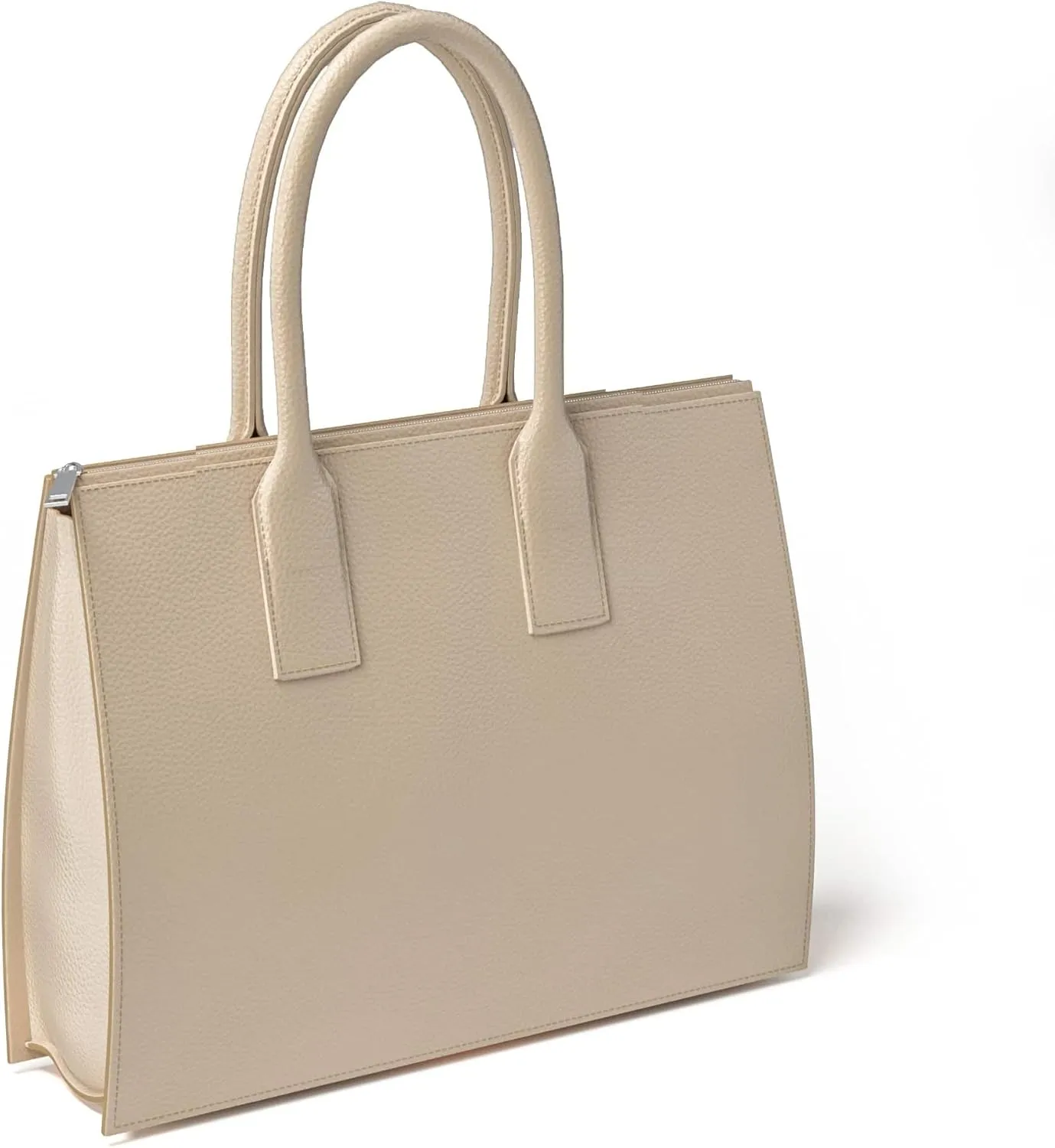 30636 Women's Hand Shoulder Bag Genuine Leather with Zip Compartments