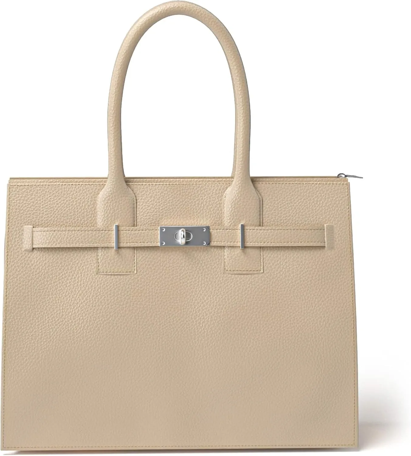 30636 Women's Hand Shoulder Bag Genuine Leather with Zip Compartments