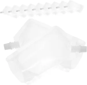 50 Pack Drink Pouches Self-standing Beverage Bags for Travel Funnel Included