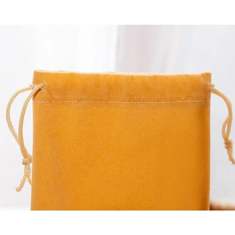 50X Small Velvet Cloth Drawstring Bags Gift Bag Jewelry Ring Pouch Earring Favor 9x12