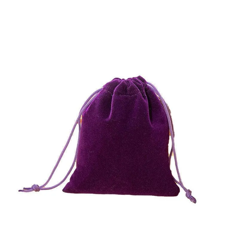 50X Small Velvet Cloth Drawstring Bags Gift Bag Jewelry Ring Pouch Earring Favor 9x12