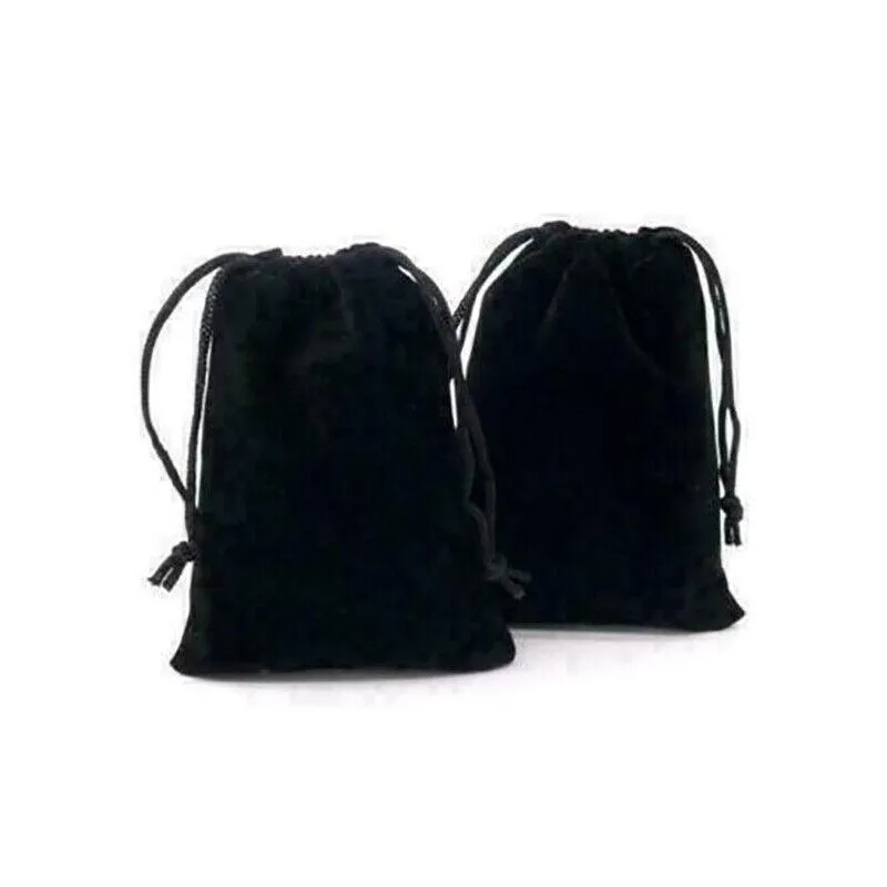 50X Small Velvet Cloth Drawstring Bags Gift Bag Jewelry Ring Pouch Earring Favor 9x12