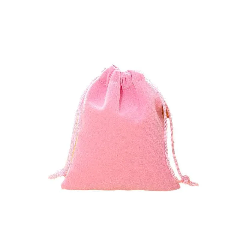 50X Small Velvet Cloth Drawstring Bags Gift Bag Jewelry Ring Pouch Earring Favor 9x12