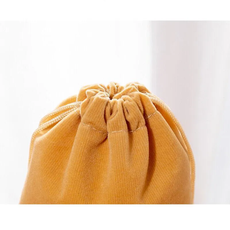 50X Small Velvet Cloth Drawstring Bags Gift Bag Jewelry Ring Pouch Earring Favor 9x12