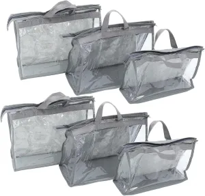 6pcs Handbag Storage Bag Ladies Storage Organizer Purse Vacuum Simply Tote Bags The Tote Bag Hanging Storage Bag Work Tote Bag Hanging Organizer Organizers Handbags Modern
