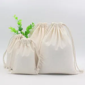 6"x9"  Canvas Drawstring Pouch / Favor Bag