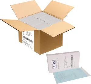 AHS American Hospital Supply Medical Sterilization Pouches Sterilizer Bags with Self Seal Color Coded Indicators | Autoclave Pouches Case of 1200 | 6 Boxes (7.5 x 13 in)