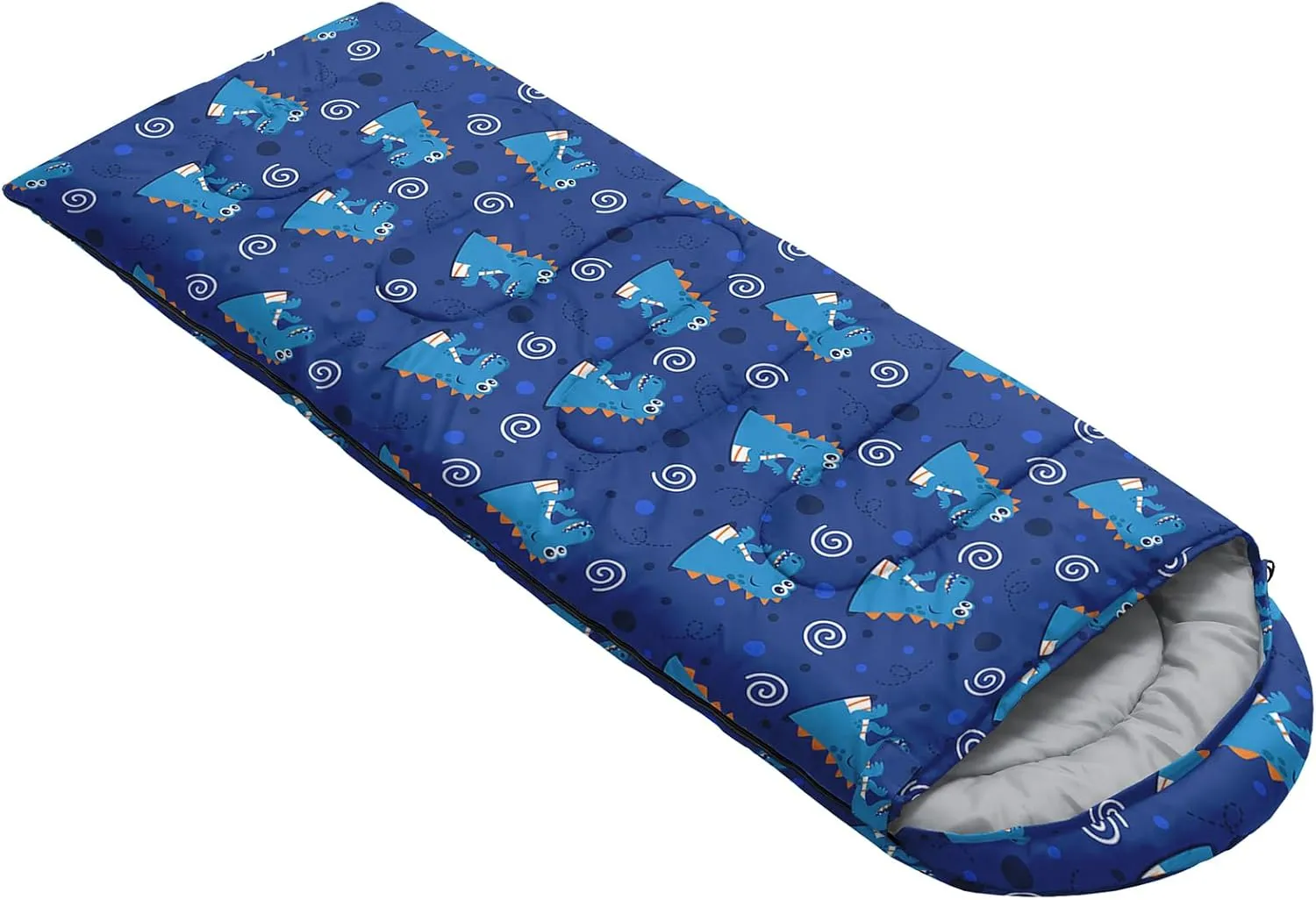 AILONEN Sports Sleeping Bag for Kids Boys,Warm and Cool Weather,Lightweight,Waterproof Backpacking,Soccer Basketball Baseball Rugby Tennis Ball Game Graffiti Sleeping Bag for Camping
