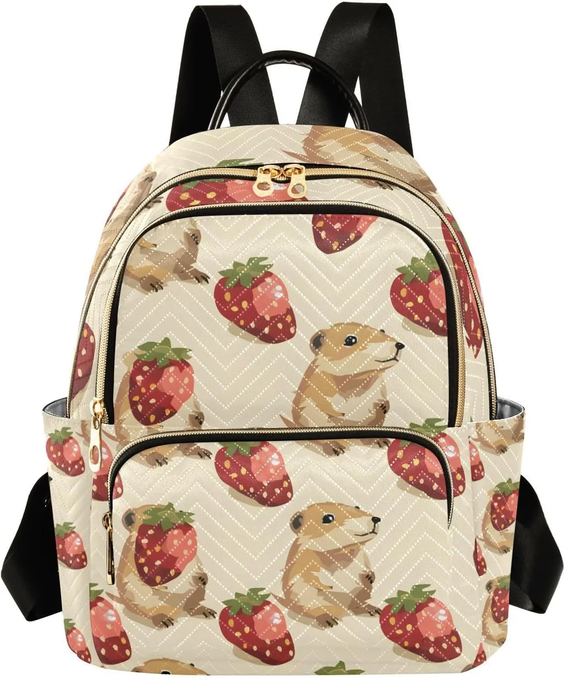 ALAZA Prairie Dog Small Backpack Purse for Women Travel Bag Lightweight Shoulder Bag Fashion Daypack