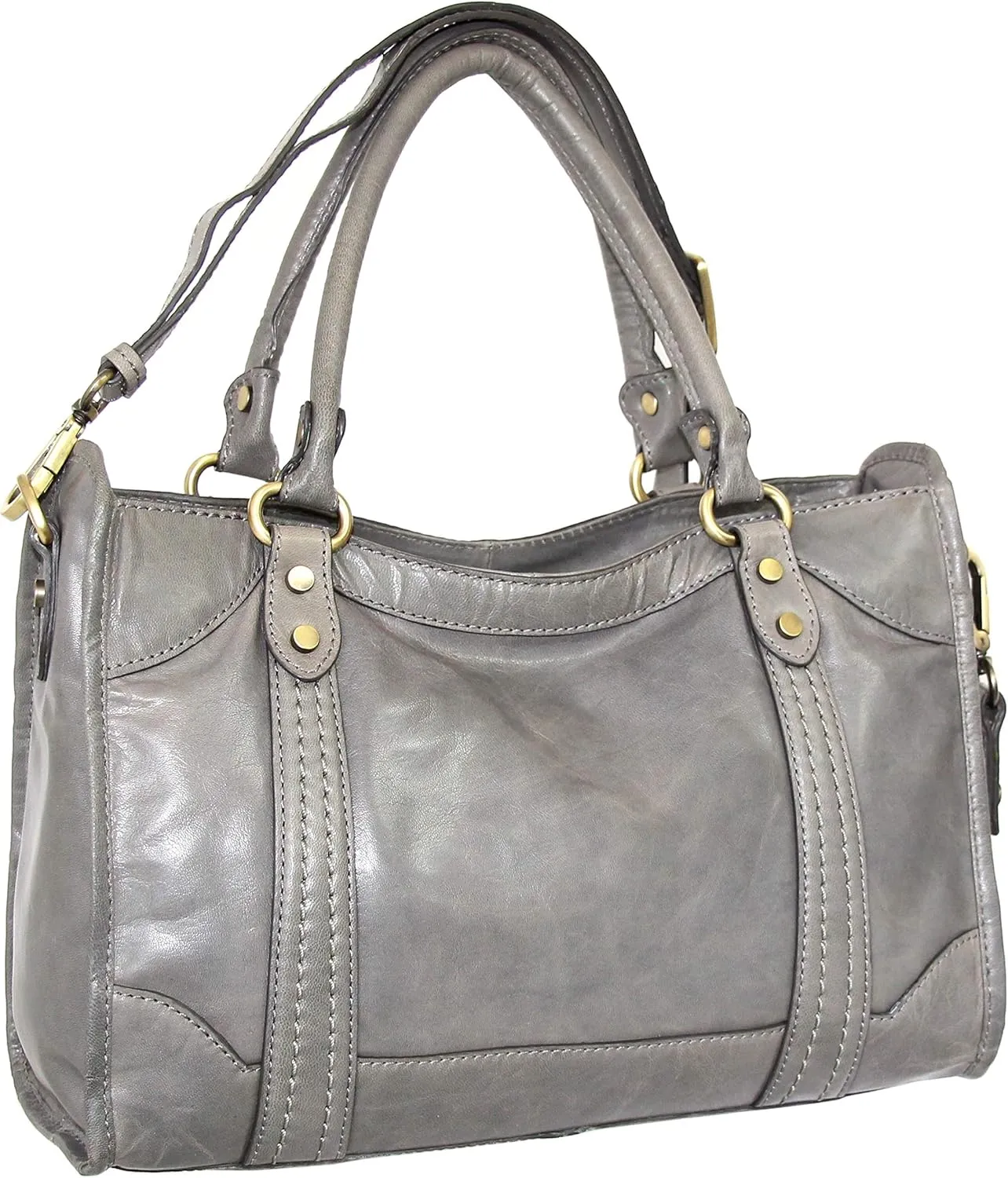 Amber Leather Satchel