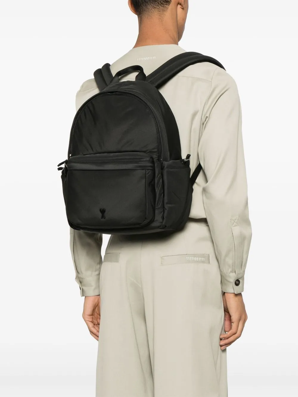 Ami Paris Nylon Backpack