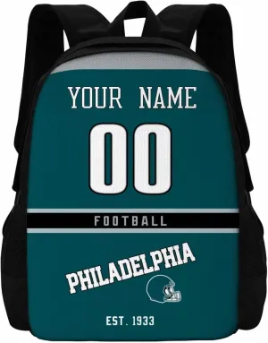 ANTKING Philadelphia Backpacks School Backpack Bags Custom Name Number for Men Women Youth Gifts