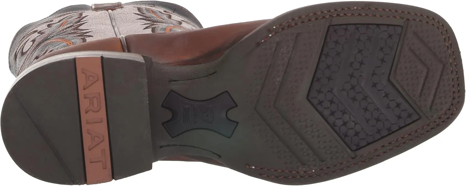 ARIAT Men's MNS Brushrider Penny BRN/Coastal Cream Western Boot