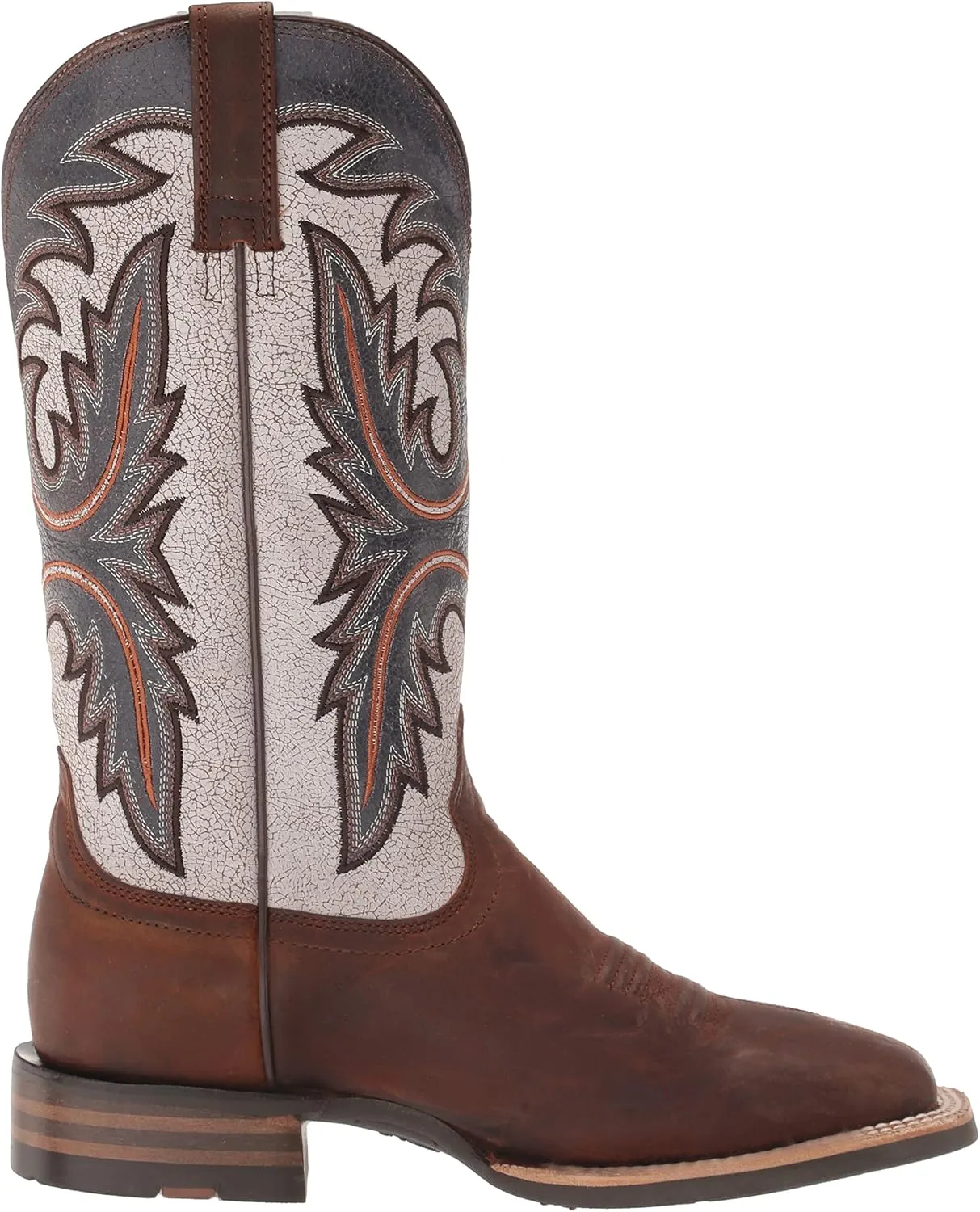 ARIAT Men's MNS Brushrider Penny BRN/Coastal Cream Western Boot