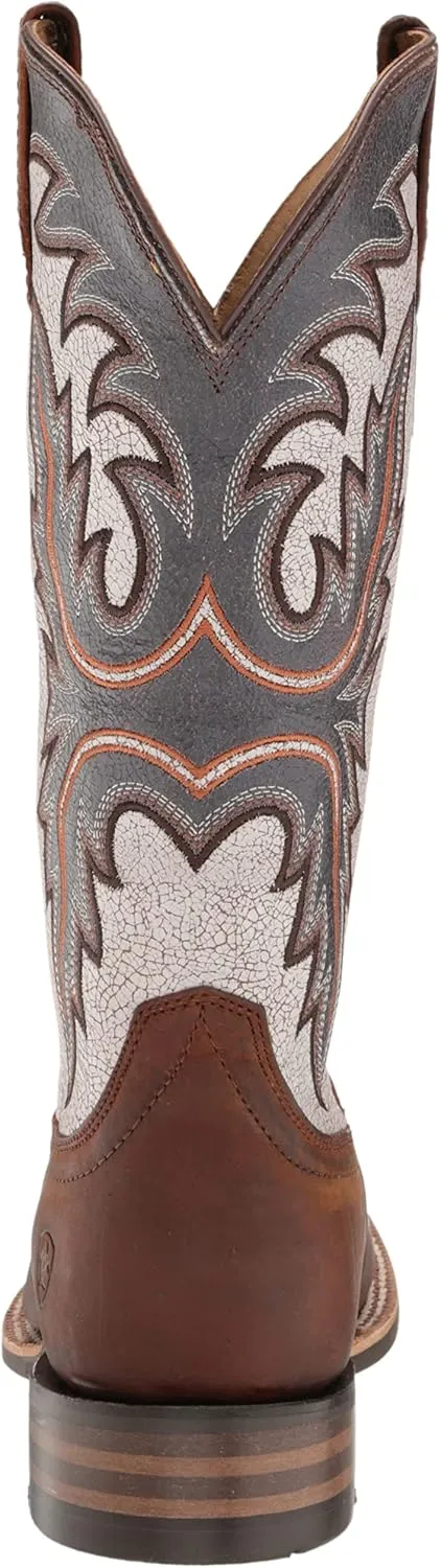 ARIAT Men's MNS Brushrider Penny BRN/Coastal Cream Western Boot
