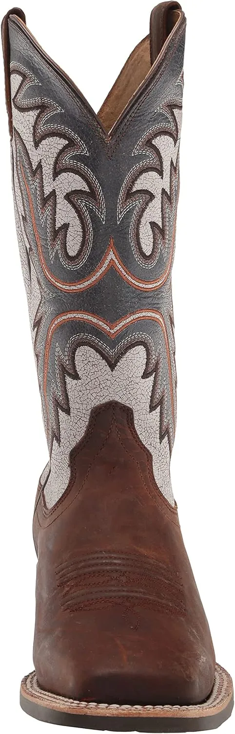ARIAT Men's MNS Brushrider Penny BRN/Coastal Cream Western Boot