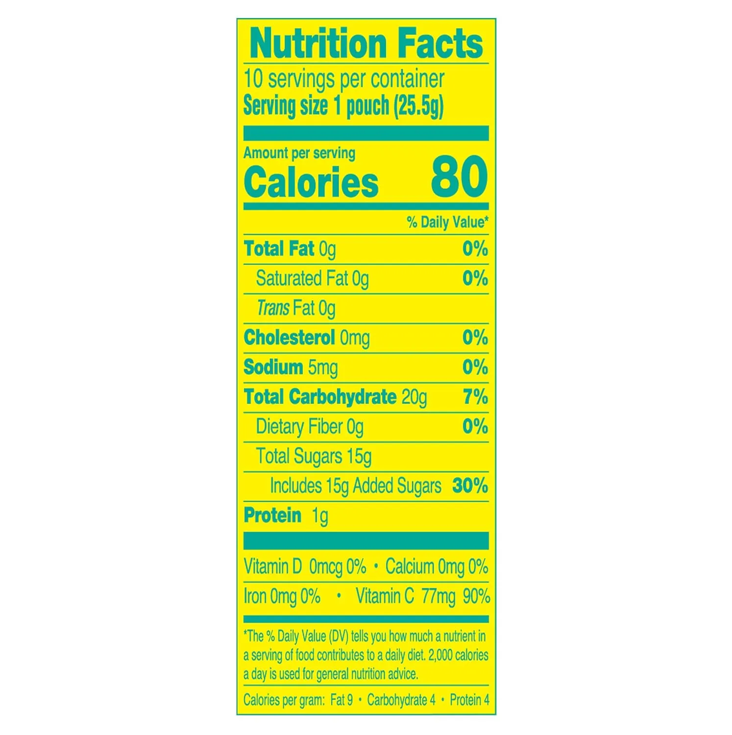 AriZona Fruit Snacks, Sour Lemonade - 10 Boxes of 10 ct. 0.9oz Bags (Total 100 ct. 0.9oz Bags) - Gluten Free - Gummy Chews