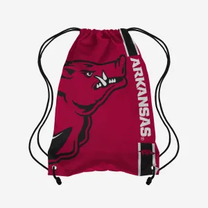 Arkansas Razorbacks Big Logo Drawstring Backpack