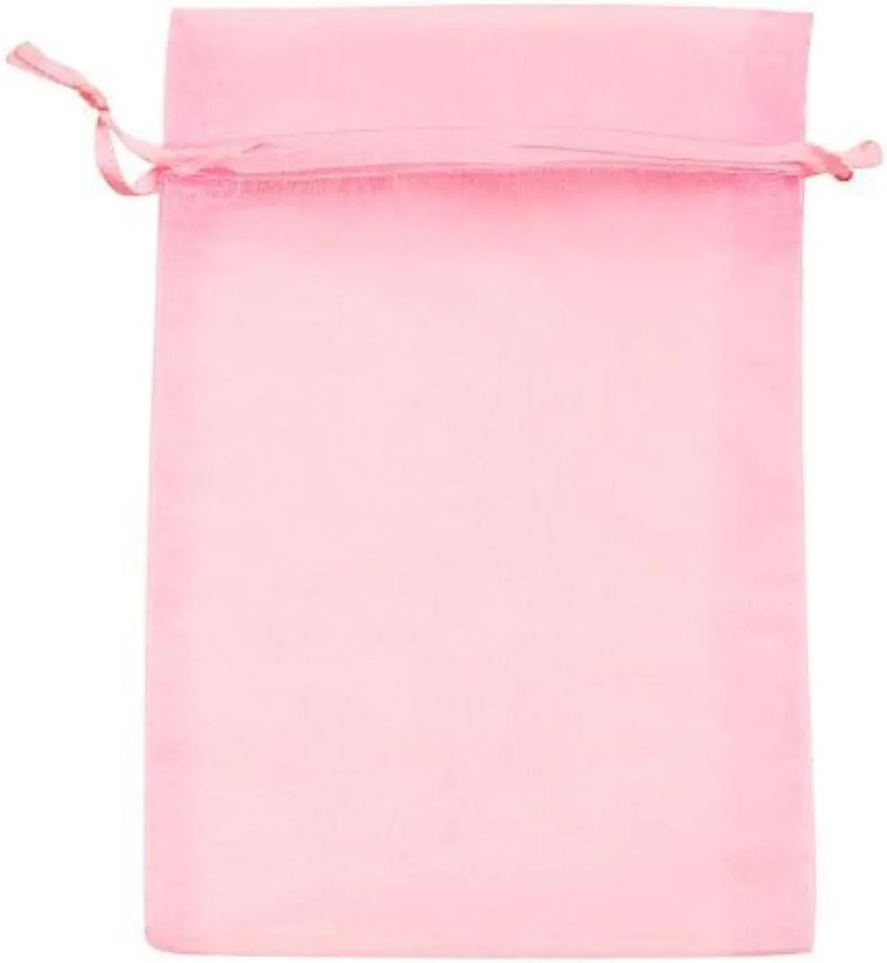ATCG 100pcs 8x12 Inches Large Drawstring Organza Bags Decoration Festival Wedding Party Favor Pouches (Light Pink)