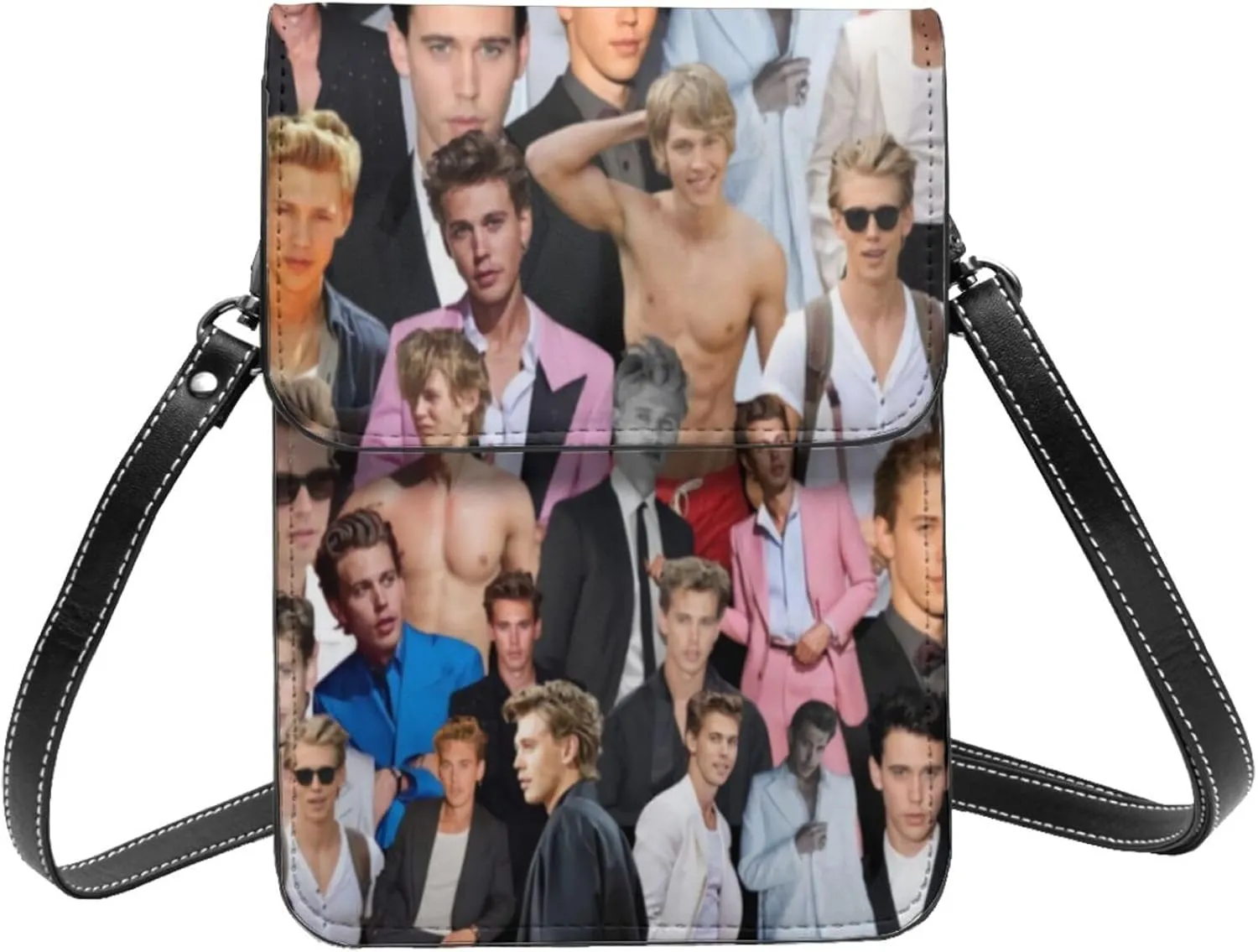 Austin Butler Collage Small Cell Phone Purse Fashion Mini Crossbody Bags With Strap Adjustable Handba For Women Black