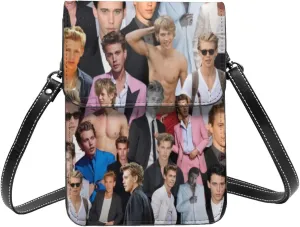 Austin Butler Collage Small Cell Phone Purse Fashion Mini Crossbody Bags With Strap Adjustable Handba For Women Black