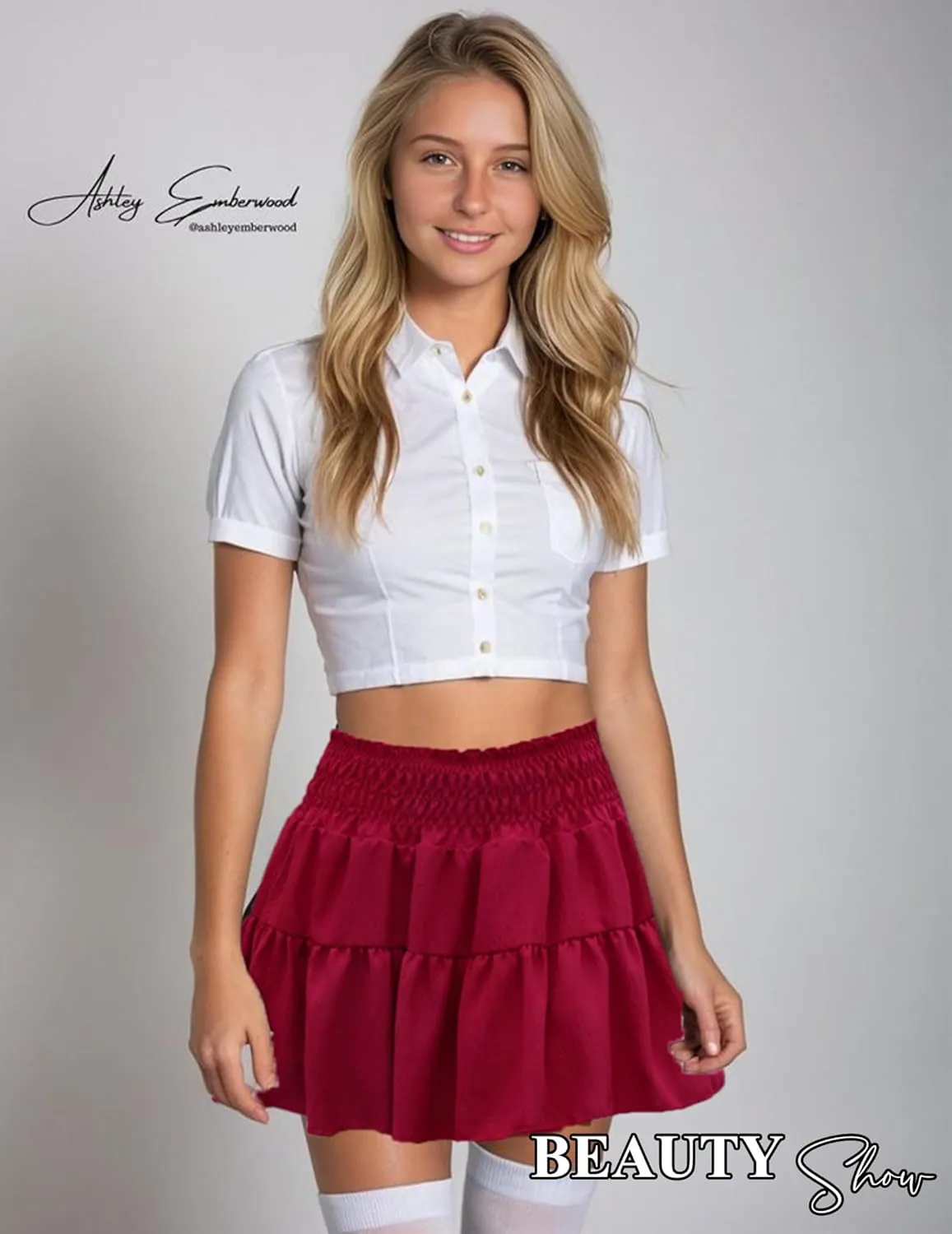 Avidlove Womens Summer Flowy Mini Skirts High Waisted Ruffle Boho Casual Cute Beach Short Skirt