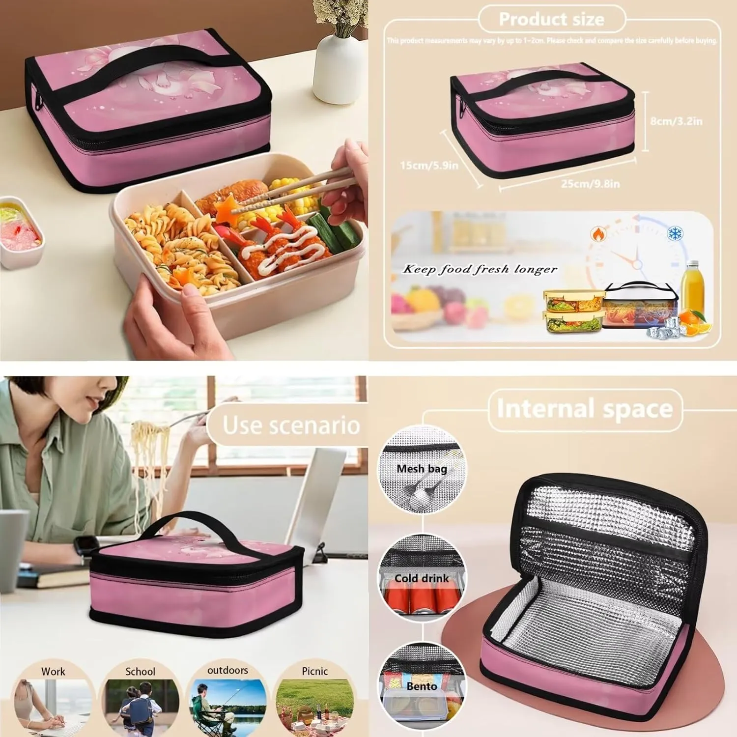 Axolotl Kids Backpack and Lunch Box Set Boys Girls 3-5 Preschool Kindergarten Supplies Essentials Aesthetic Bookbags Teen Girls School Backpack To Store Pens,Crayon Box,Snacks,and Toys