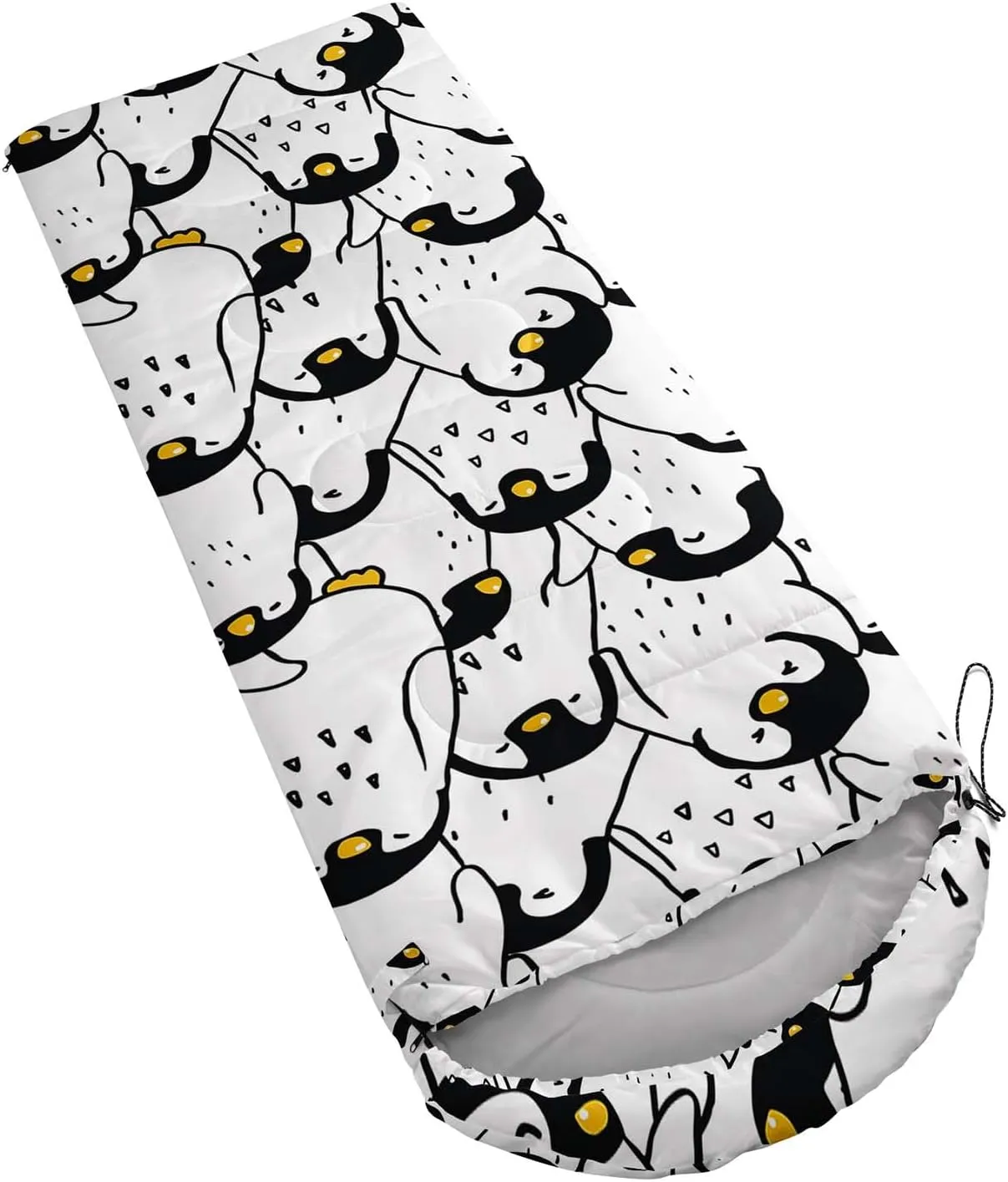Axolotl Sleeping Bag for Kids Boys Adults,Cartoon Duck Sleeping Bag,Yellow Sleeping Bag,3 Season Warm and Cool Weather Camping Bag for Picnic Camping Outdoor Travelling Hunting Backpacking Hiking Bag