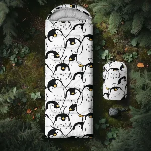 Axolotl Sleeping Bag for Kids Boys Adults,Cartoon Duck Sleeping Bag,Yellow Sleeping Bag,3 Season Warm and Cool Weather Camping Bag for Picnic Camping Outdoor Travelling Hunting Backpacking Hiking Bag
