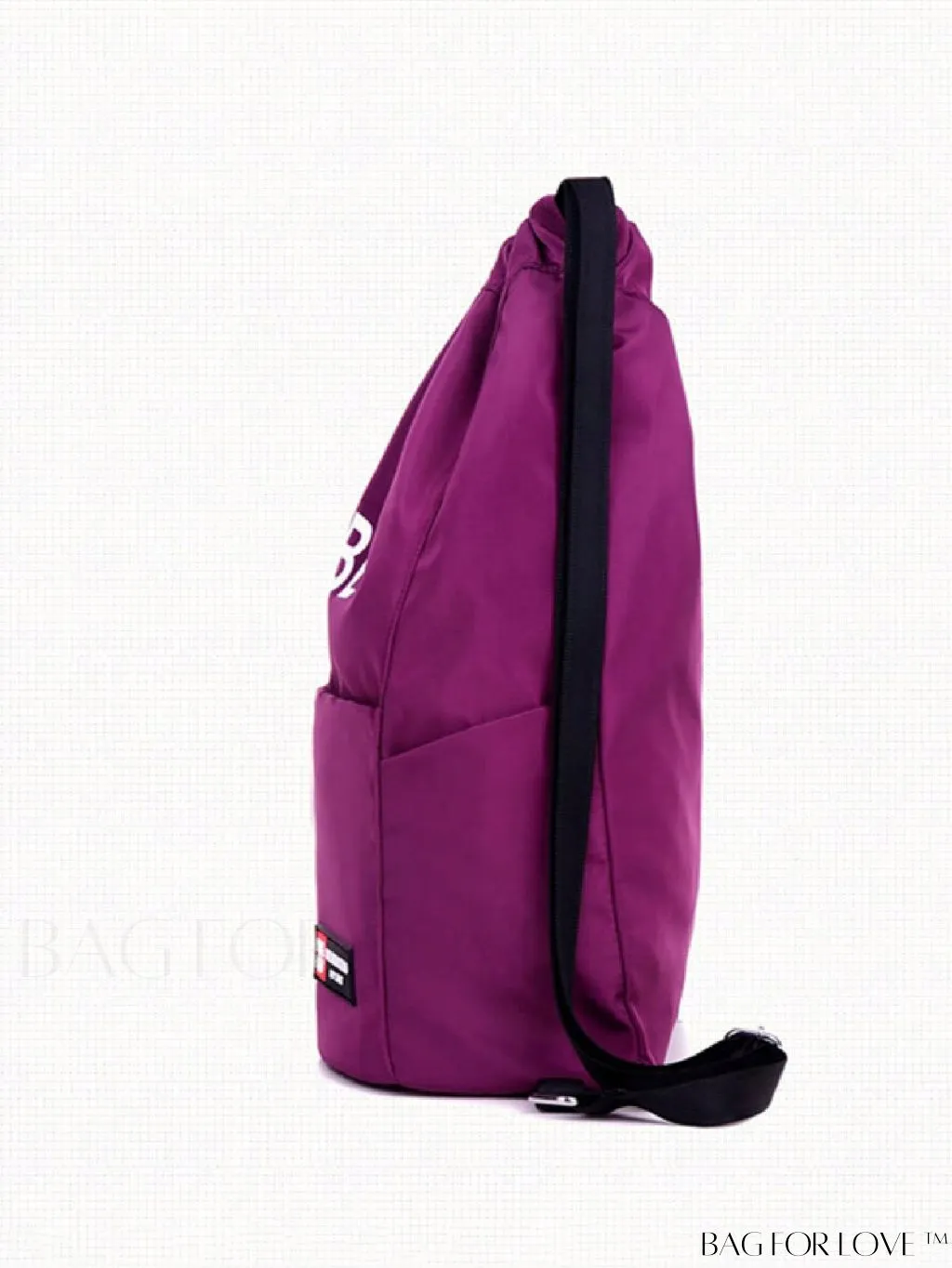 BagForLove - Adjustable Strap Letter Print Drawstring Backpack - Ideal for School and Daily Use