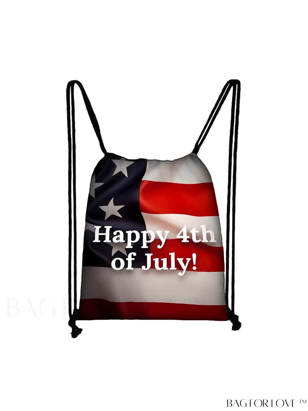 BagForLove - Outdoor Shopping Bag with Independence Day Pattern in Drawstring Portable Design
