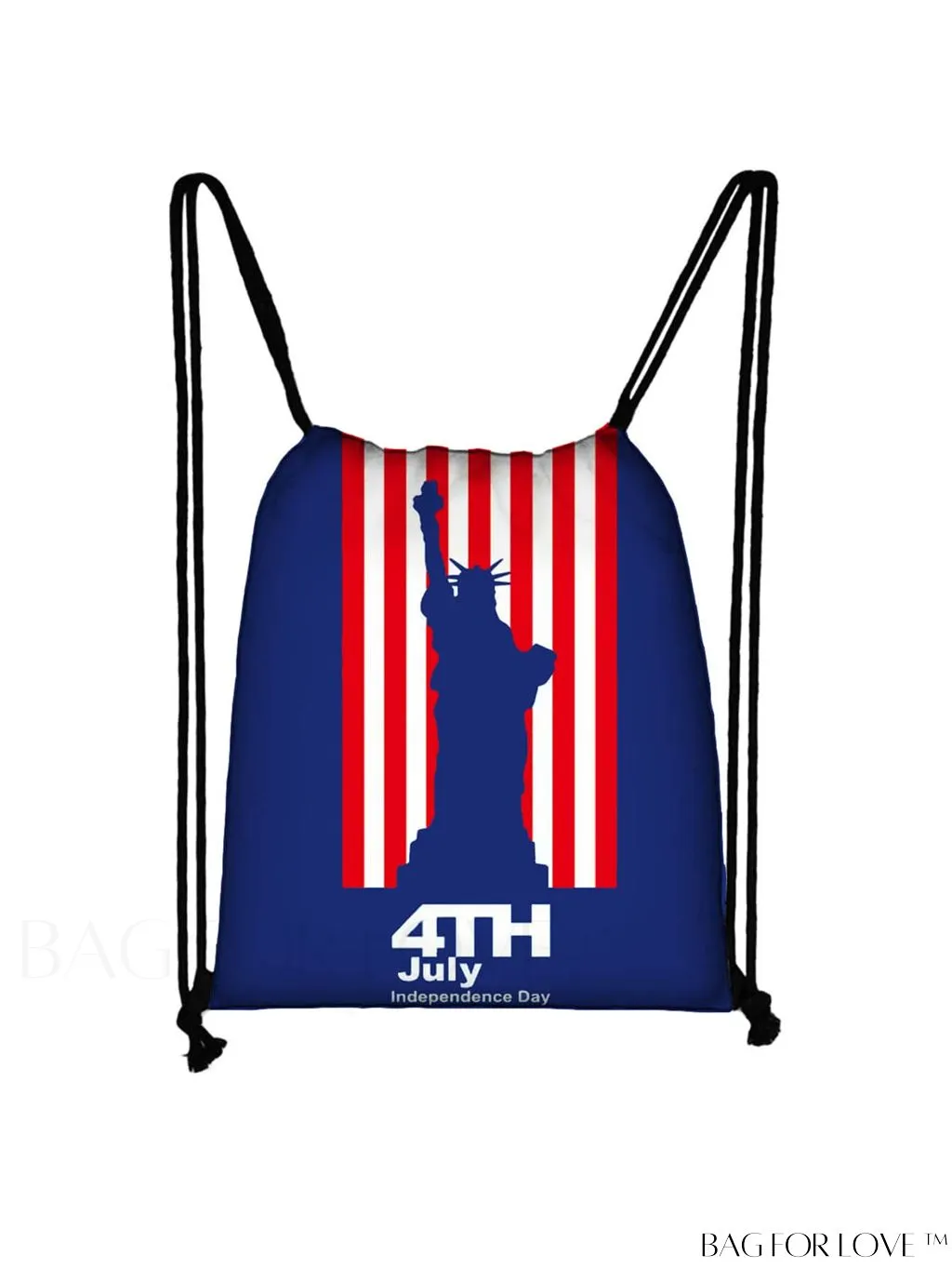 BagForLove - Outdoor Shopping Bag with Independence Day Pattern in Drawstring Portable Design