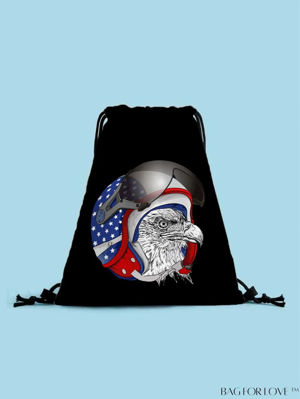 BagForLove - Outdoor Shopping Bag with Independence Day Pattern in Drawstring Portable Design